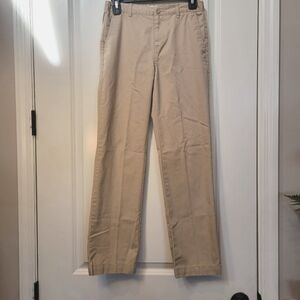 Boy khaki tan cotton pants Size 14 adjustable waist OLD NAVY